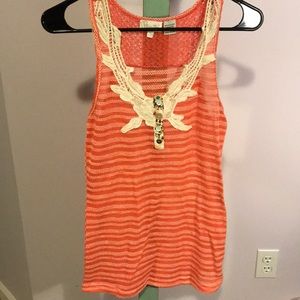 Miss Me pink sleeveless top